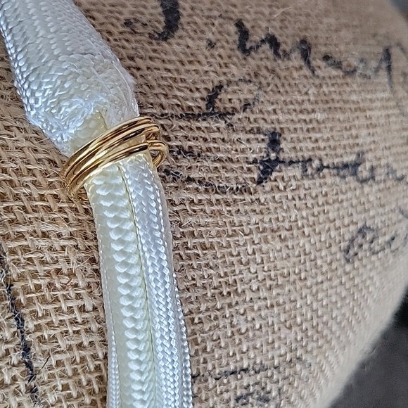 Gold Medallion White Braid Belt - Picture 3 of 4